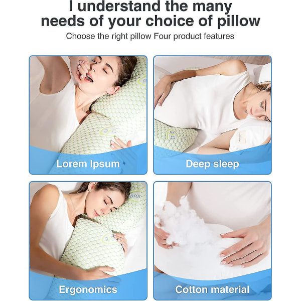 Gravidkuddar för sömn, Gravidkudde, Graviditetskudde för rygg, ben, mage, gravida kvinnors höfter, avtagbar och White