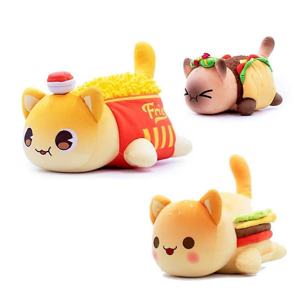 Aphmau Plyschleksaksfigur Present 25cm - Donut Cat