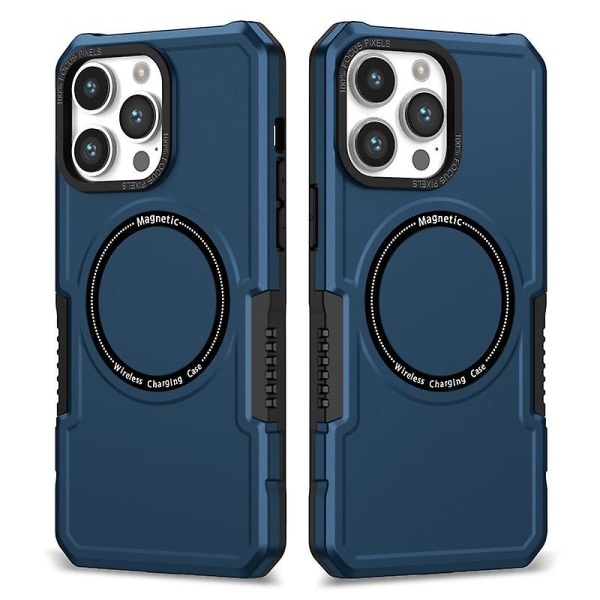 1st 15 Pro Max/15 Ultra Case, Magsafe Case Kompatibel Iphone 15 Pro Max/15 Ultra Shockproof Cover Dark blue