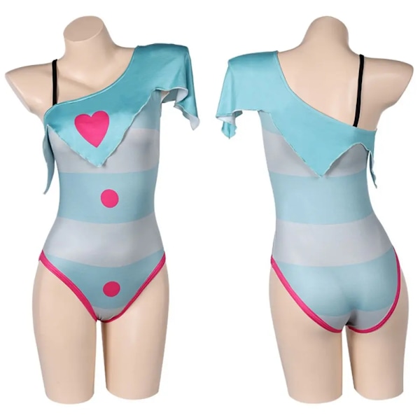 Fizzarolli Cosplay Fantasia Kostym Förklädnad för Vuxna Kvinnor Kläder Hatt Set Rollspel Anime Outfits Halloween Karneval Dräkt XL Female swimsuit