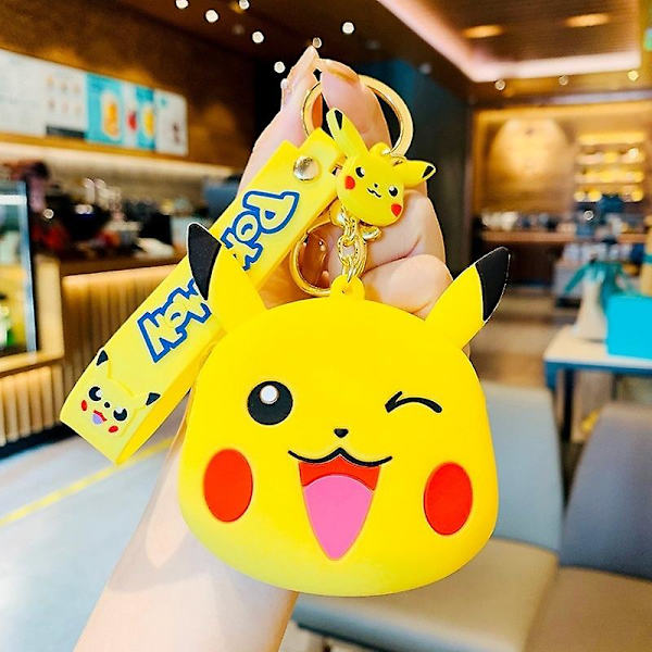 5 sorters myntplånböcker, docknyckelringar, Pikachu A