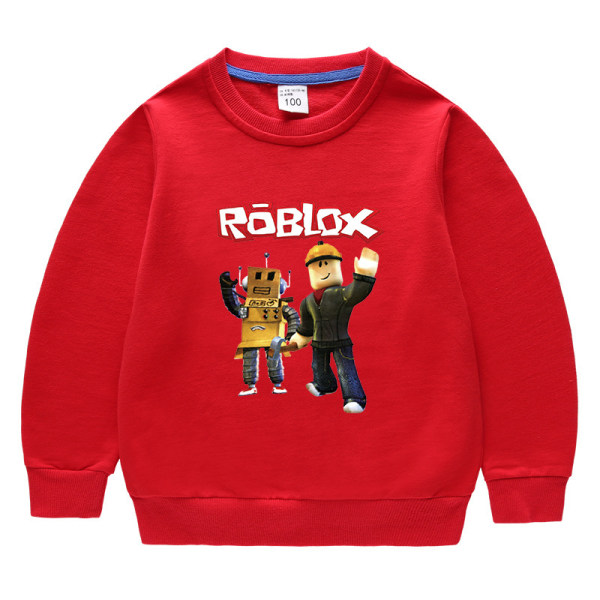 Roblox barntröja med rund hals - röd 110cm