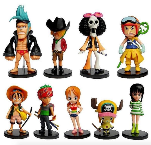 9pcs One Piece Luffy  Figure Toys