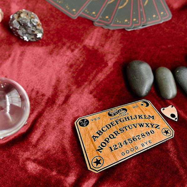 Handgjord Ouija-bräda av trä hjälper till i lugn kommunikation, lämplig för familjesammankomster null none