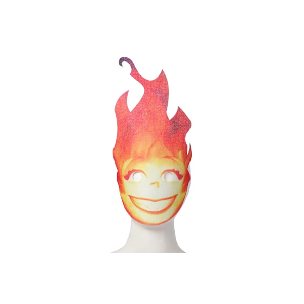 Disney Crazy Elemental City Cosplay Halloween Cos Animated Barnkalas Cosplay Vatten och eld element kläder Adult L Fire Element Mask