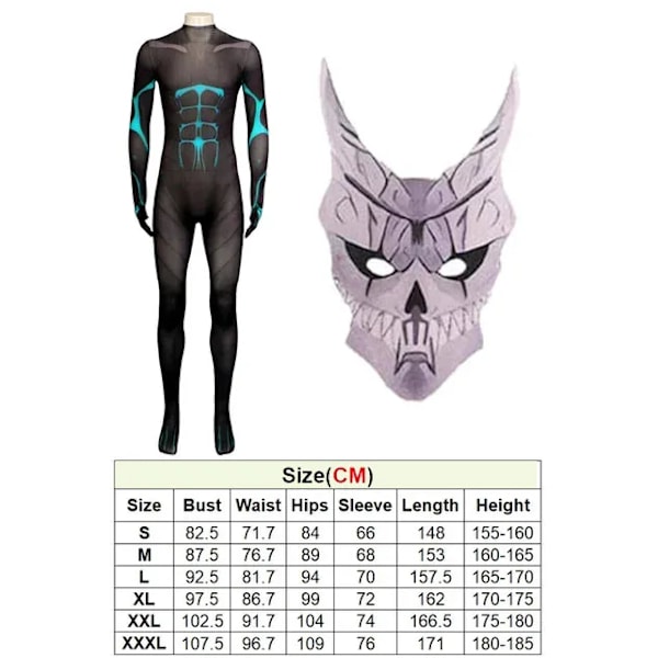 Kaiju nr 8 SOSHIRO HOSHINA Ashiro Mina Cosplay Kostym Jumpsuit Handskar Outfits Vuxna Kvinnor Män Jackor Halloween Karneval Dräkt EU Size 42 KAFKA HIBINO B