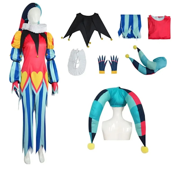 Fizzarolli Cosplay Fantasia Kostym Förklädnad för Vuxna Kvinnor Kläder Hatt Set Rollspel Anime Outfits Halloween Karneval Dräkt M Female1