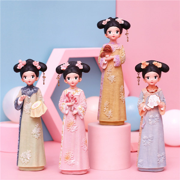 Kina Hanbok litet smycke 811-2A stor kudde valp