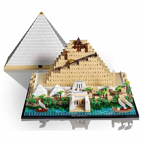 Great Pyramid of Giza 21058 set - Autentisk arkitekturmodell i europeisk stil för stadsentusiaster - Begränsat lager Block none