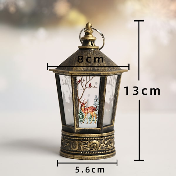 Pagoda Wind Lantern Ramadan påsk dekoration svart