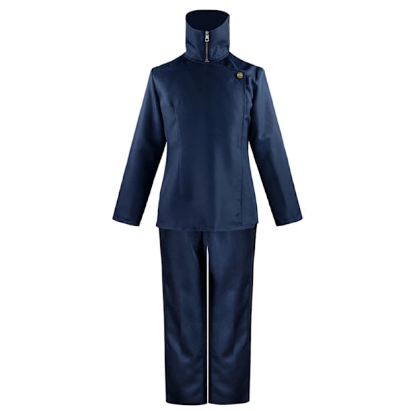 Inumaki Toge Cosplay Anime Jujutsu Kaisen Toge Inumaki Cosplay Kostym Peruk Topp Byxor Skoluniform Män Kvinnor Halloween Kostym XL Costume B