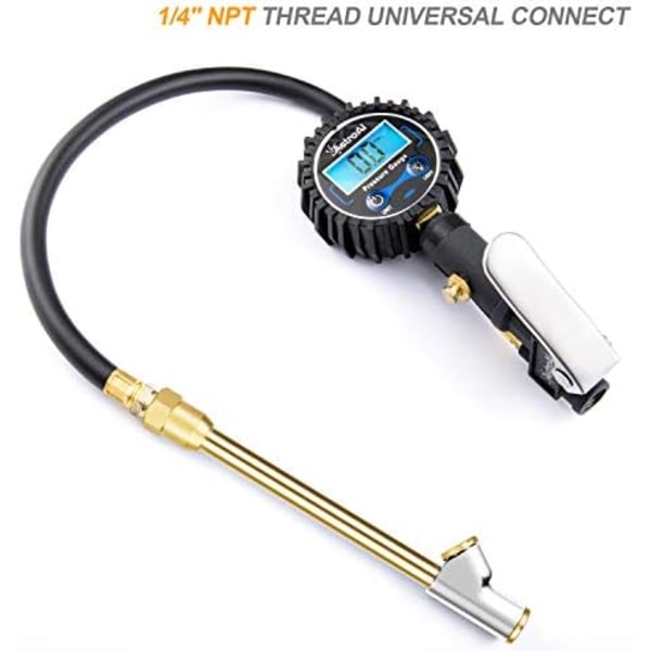 AstroAI Air Chuck 1/4&#34; FNPT Heavy Duty Dual Head Mässing Däck Chuck Kompatibel med Inflator Luftpump Kompressor Tillbehör för Truck Bus Brass-2pack