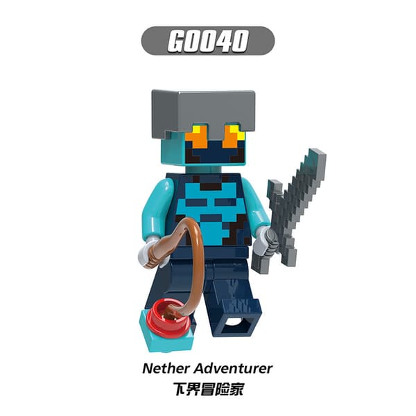 Minecraft monterade byggklossar leksaker
