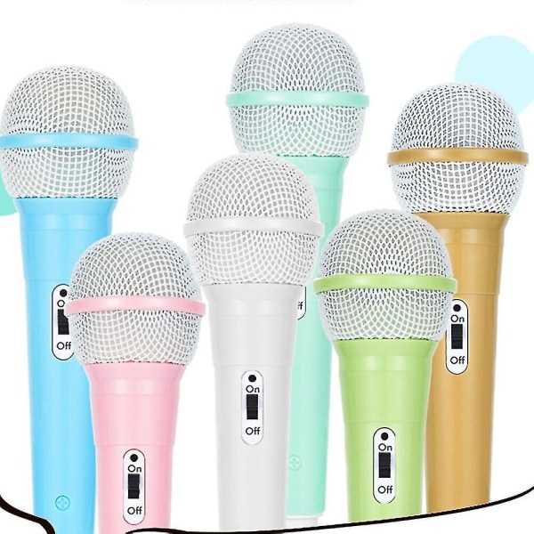 Mikrofon för barn, barnmikrofon för sång Bärbar dynamisk mikrofon Handhållen karaoke mikrofon för flickor Pink