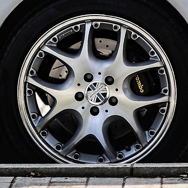4st Auto Styling Wheel Center Hub Cap Sticker 56mm Cover Biltillbehör För Jaguar Xf 250 X Typ F Pace Xj X351 Xe S Typ Xkr,siver Svart null none
