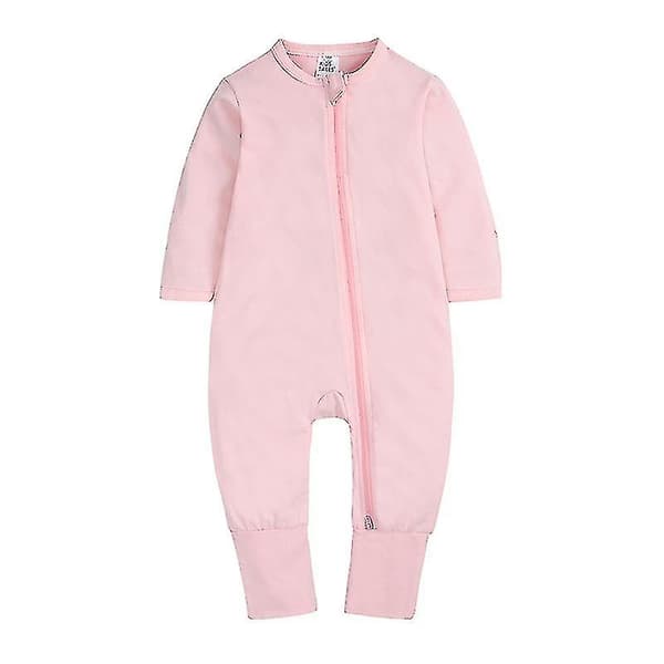 Barnkläder Och Höst Jumpsuit Nyfödd Långärmad Romper Romper Kläder pink 90cm