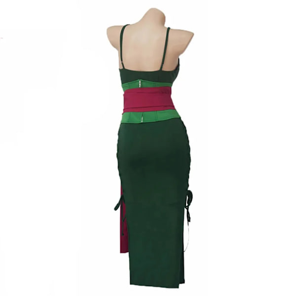 Roronoa Zoro One Cos Piece Cosplay Fantasia Kostym Maskeraddräkt för Vuxna Kvinnor Klänning Kläder Anime Outfits Halloween Karneval Sui S Female
