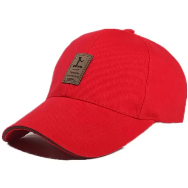 Sandwich Bill Dad Hats Herr cap med lapp Beige Brun Röd Svart Armégrön Vit Grå Khaki Red