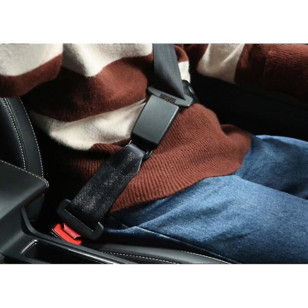Säkerhetsbälten 1/2 Pack Universal bilbältesförlängare Justerbar bältesförlängare 23cm beige 1st 23cm