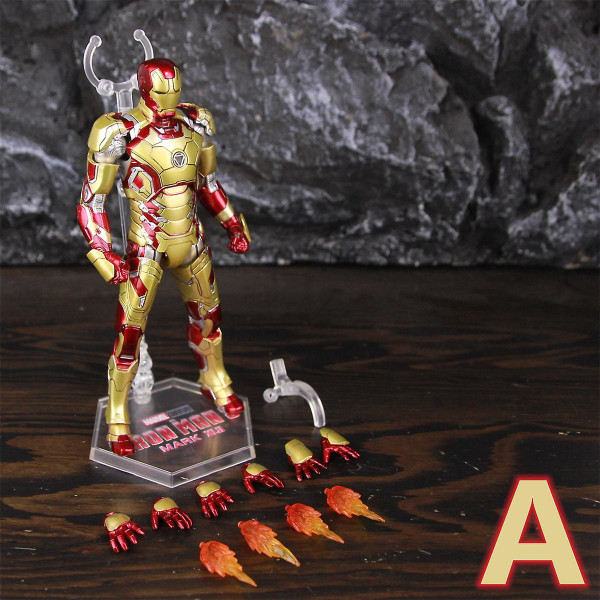 Zd Toys Marvel Iron Man Mk1 Mk2 Mk3 Mk4 Mk5 Mk6 Mk7 Mk42 Mk43 7&quot; Film Actionfigur Iron-man Mark 1 2 3 4 5 6 7 42 43 Legends C MK42 A - Loose