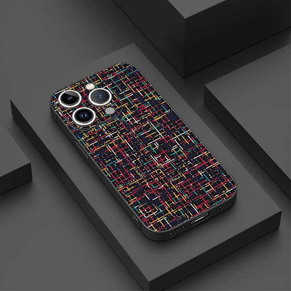 Creative Cartoontpurubber Stötsäker mobiltelefon Caseiphone 15 Caseseries Stylesiblackypdt2005
