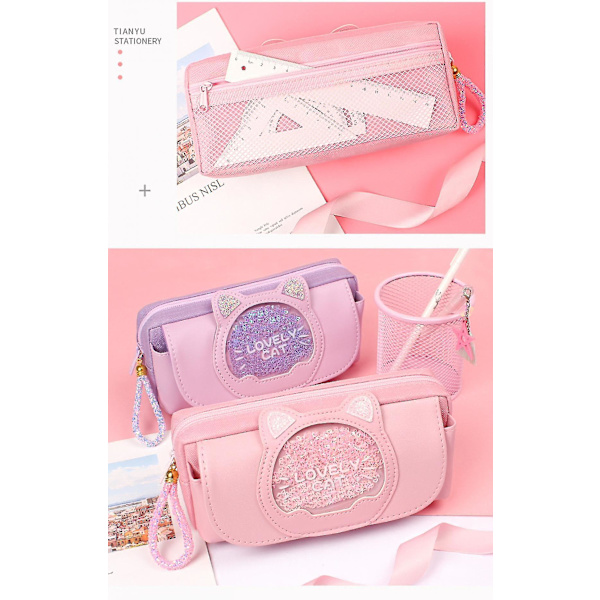 Case Brevpapper Koreansk Canvas Brevpapper Quicksand Söt brevpapperska Kreativ Case Kvinnlig Student null none