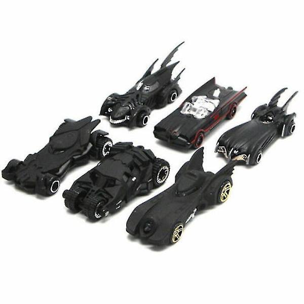 Set med 6 Batmobile billeksaksfordon metall null none