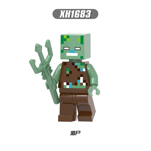 Minecraft monterade världen byggklossar leksaker