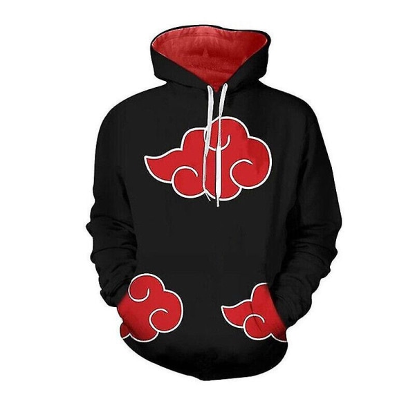 Vuxna 3d- printed Anime Naruto Akatsuki Sweatshirt Byxor Huvtröja Pullover Byxor Cosplay kostym Top 5XL
