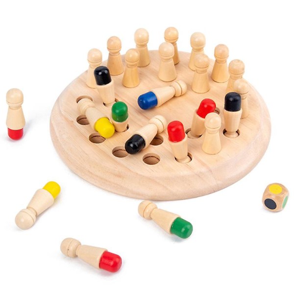 Kids Memory Match Stick Schackspel Kul Block Brädspel Ability Leksak för barn Multicolor 1set