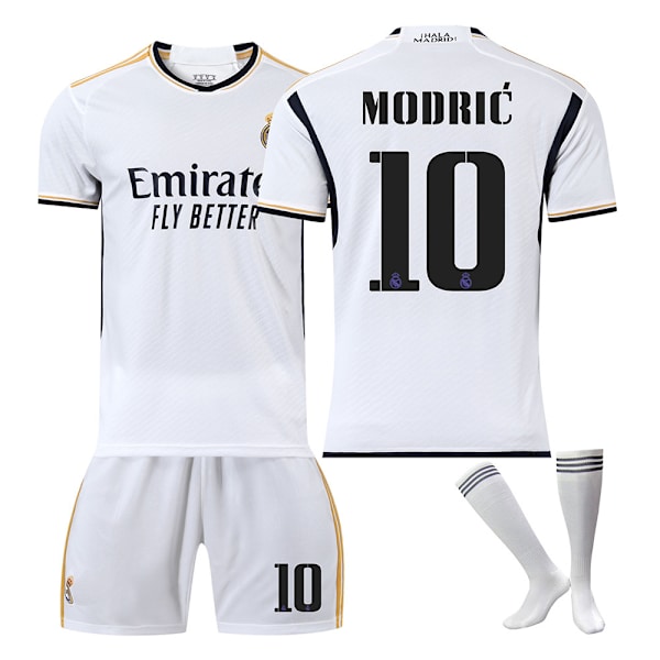 23 Real Madrid hemmafotbollströja NR 10 Modric-tröjaset #M
