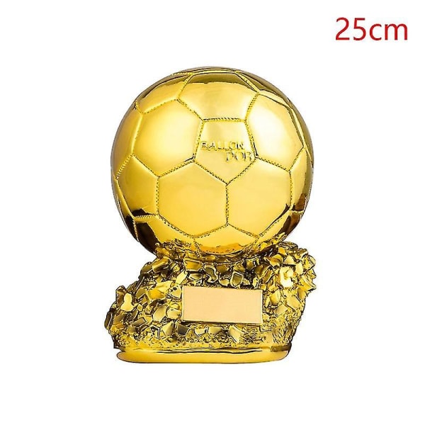 Sencu European Football Golden Ball Trophy Souvenir Fotbollstävling Award Fans Present 15CM