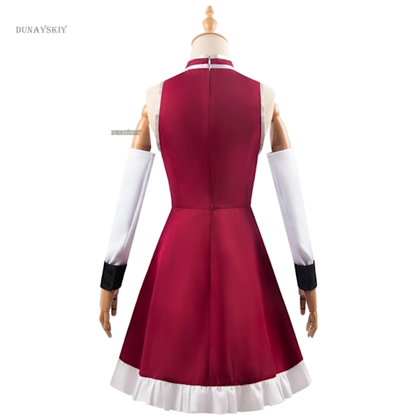 Anime Puella Magi Madoka Magica Sakura Kyoko Kostym Cosplay Kläder Peruk Cosplay Stridsklänning Cosplay Magisk Tjej Kvinna Set S C1W1