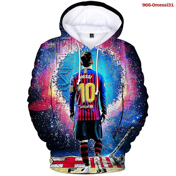 Fotbollsstjärna i fotbolls-VM 2023 Messi Messi Fan Jubel Lös huva tröja 3d Hälsotyg Huvtröja Style2 4xl