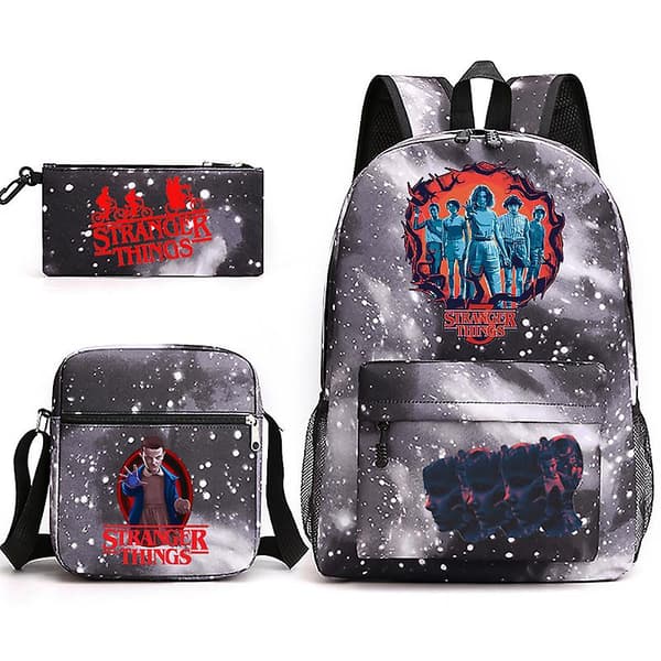 Stranger Things Ryggsäck Skolväska Stranger Things Trio-2
