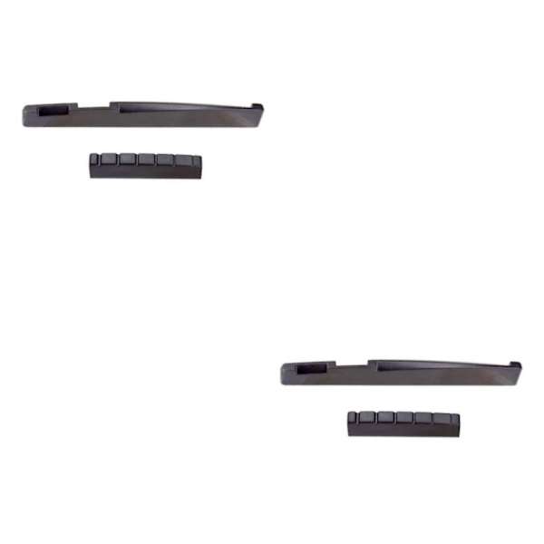 1/2 gitarrbrosadelmutter för vänsterhänt akustisk gitarr 2PCS