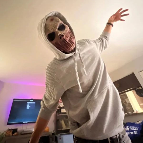 Blodig Skalle Zombie Mask Scare Face Ingen Mun Halloween Mask Unisex Realistisk Horror Skelett Karneval Party Cosplay Kostym Pro A
