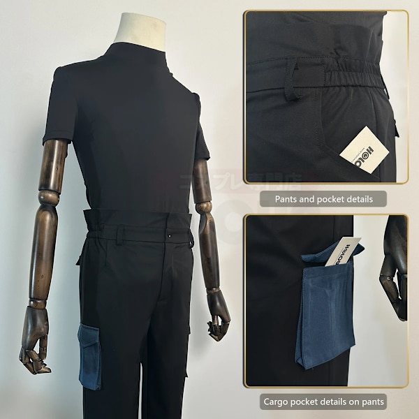 HOLOUN Kaiju nr 8 Anime Kafka Hibino Soshiro Hoshina Cosplay Kostym Peruk Monster Sweeper Company Uniform Rock T-shirt Byxor Co M Costume wig
