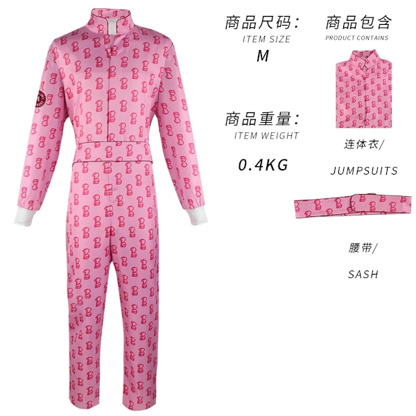 Ny 2023 film Barbi Cosplay-dräkt för kvinnor Margot Robbie rosa klänning flickor barn Ken Ryan Gosling outfit män Halloween kläder XXXL Plus Size Princess Sportswear