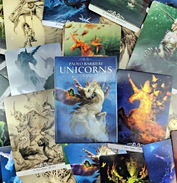 Barbieri Unicorns Oracle Divination-kort