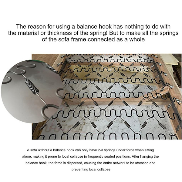 Metall Praktisk ersättningsfjädrar för soffstolar med bra elasticitet Flat spring leng55CM