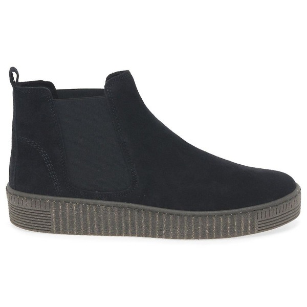 Gabor Lourdes Chelsea stövlar dam Navy Suede Uk 4.5