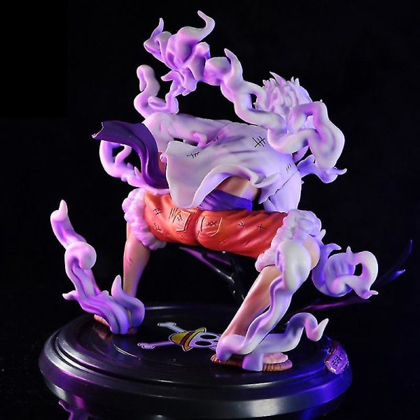 One Piece Luffy Gear 5 Anime Figurer Nika Sun God Pvc Action Figurine Model Doll White