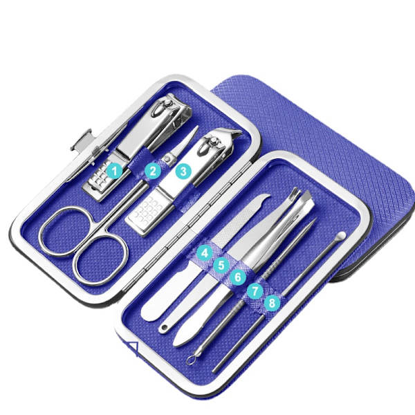 Trim Set 8-delat Peacock Blue