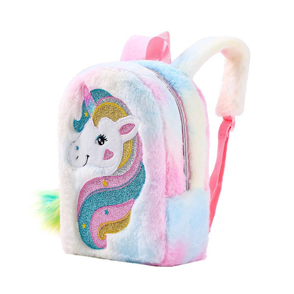 Unicorn Barns Ryggsäck Bärbar Tecknad Rosa