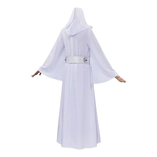 Leia Cosplay Kostym Fantasy Prinsessklänning För Kvinnor Flickor Förklädningskläder Halloween Karneval Dräkt M Costume 2