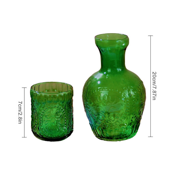 Juice Kanna Set Bediside Karaff Med Glaskopp Vardagsrum Kök Sovrum Vatten Kanna Set Acid green