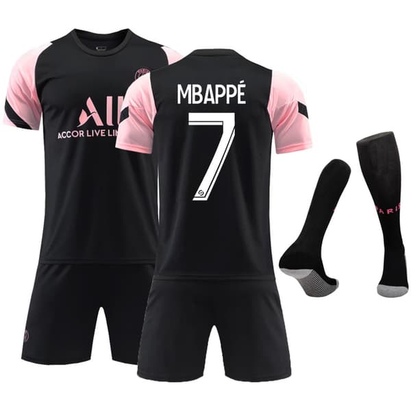 Mbappe fotbollströja # 7 Svart träningströja Without socks M