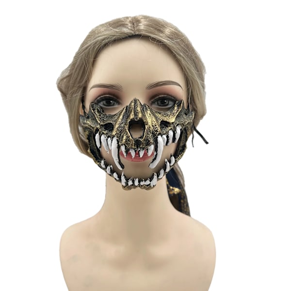 Halloween Bat Set Masker Djurmasker Mardi Gras Party PU Masker kostymtillbehör D