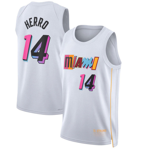 2023 Ny säsong NBA City Edition tröja MIA NR 14 tröja M